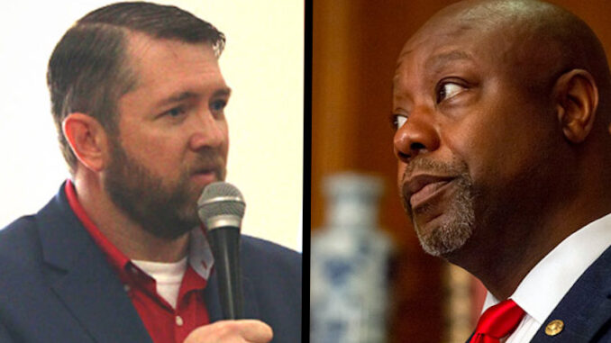 Calls for white Democrat to resign after calling Senator Tim Scott an 'oreo'