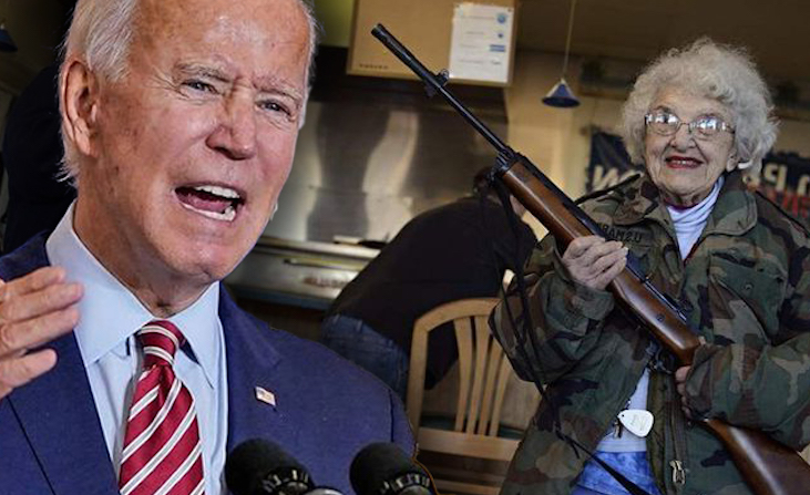 President Joe Biden re-introduced his gun control agenda on Wednesday, advocating for a ban on modern sporting rifles and reminding lawful gun owners that the federal government has nuclear weapons.