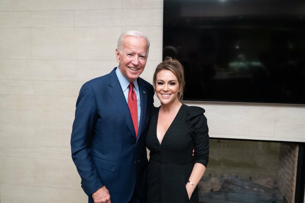 Biden and Milano