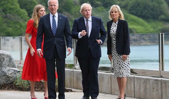 Boris Johnson and Joe Biden