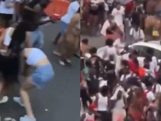 Black crowd whoop and cheers as woman is beaten to a bloody pulp at Juneteenth riot