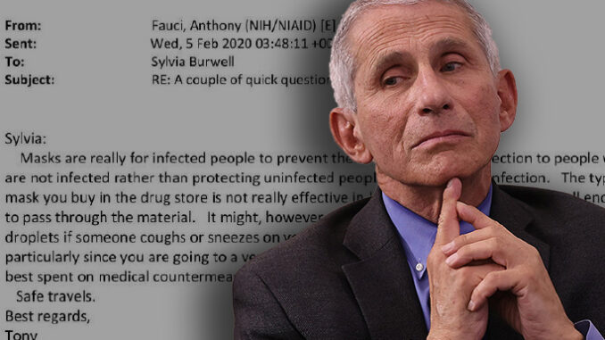 Correction: An earlier version of this article incorrectly stated that Dr Fauci knew that hydroxychloroquine was effective against COVID-19, and he lied about these things to the public.