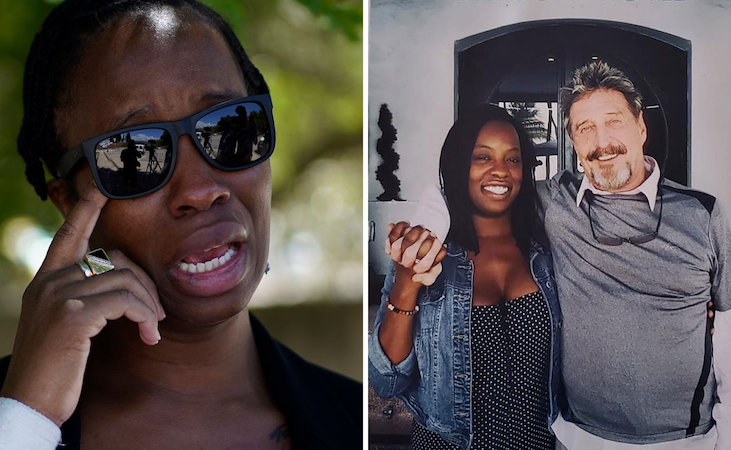 John McAfee's wife says her husband was not suicidal