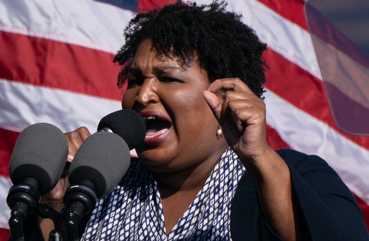 Stacey Abrams warns the insurrection is still happening