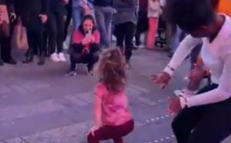 Viral video shows toddler twerking openly in New York City as pedophiles cheer and applaud