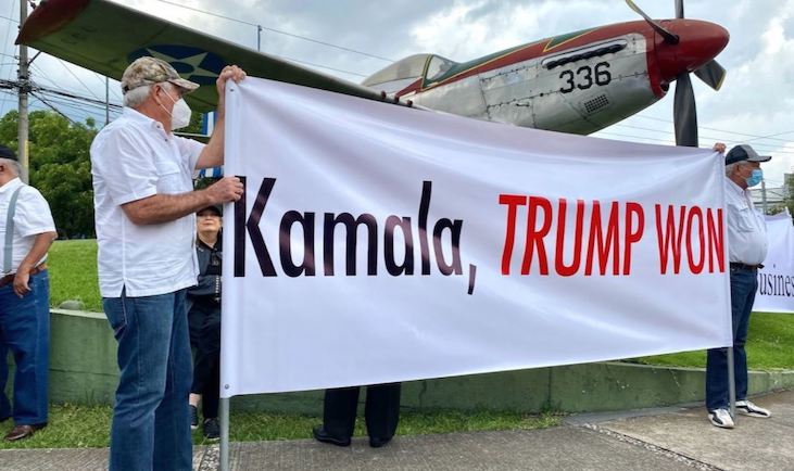 Kamala Harris furious after Guatemalans greet her with 'Trump won' banners and chant 'go home'