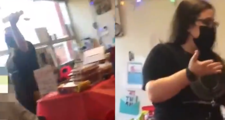 Teacher caught verbally abusing straight 6th grader for asking why straight students dont get to eat unicorn cupcake