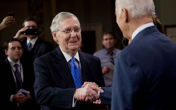 Biden boasts Mitch McConnell loves the Democrats