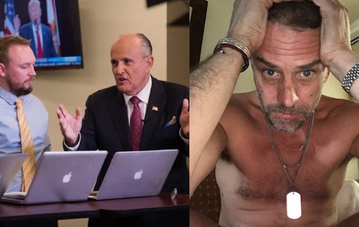 Former Trump attorney Rudy Giuliani claims the FBI were offered hard drives belonging to Hunter Biden but they wanted nothing to do with it.