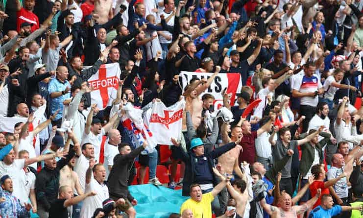 W.H.O. blasts maskless fans at Euro final at Wembley
