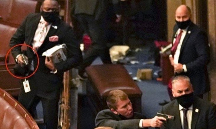 Deep State and mainstream media scramble to protect the identity of Ashli Babbitt's killer