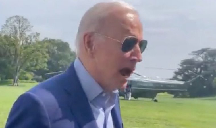 Joe Biden screams at reporter 'my butt's been wiped'