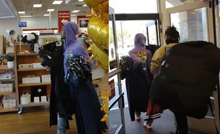 Victims of systemic oppression caught looting TJ Maxx store in Los Angeles