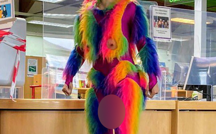 London library hosts monkey with dildo for children's reading hour