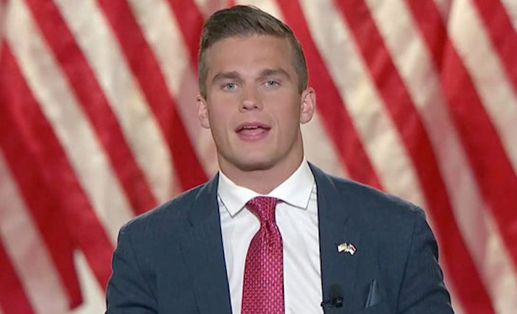 Rep. Madison Cawthorn warns that Biden's door-to-door vaccine policing will lead to confiscation of guns and bibles