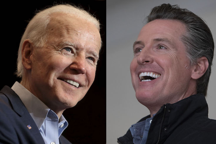 President Biden endorses Gavin Newsom