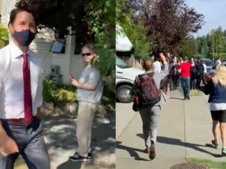 Angry Canadians literally chase PM Justin Trudeau out of town