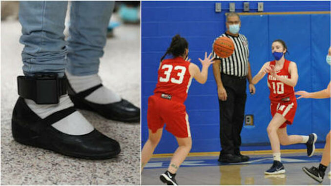 Public school caught making unvaxxed students to wear ankle monitors
