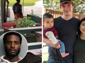 Dad shot dead protecting his baby son by black man in Miami