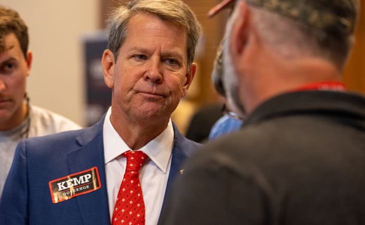 Gov. Brian Kemp booed of stage again