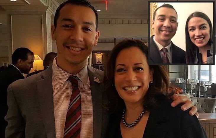 Pedo Democrat who raped multiple children pictured with Kamala Harris and AOC