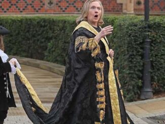 Hillary Clinton was left visibly shaken up during a visit to Queen's University Belfast on Friday, where she was shouted down by an angry crowd.