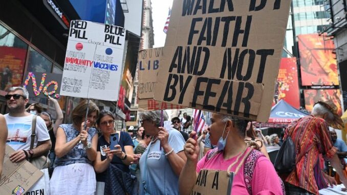 Thousands of citizens in New York City rise up against the New World Order