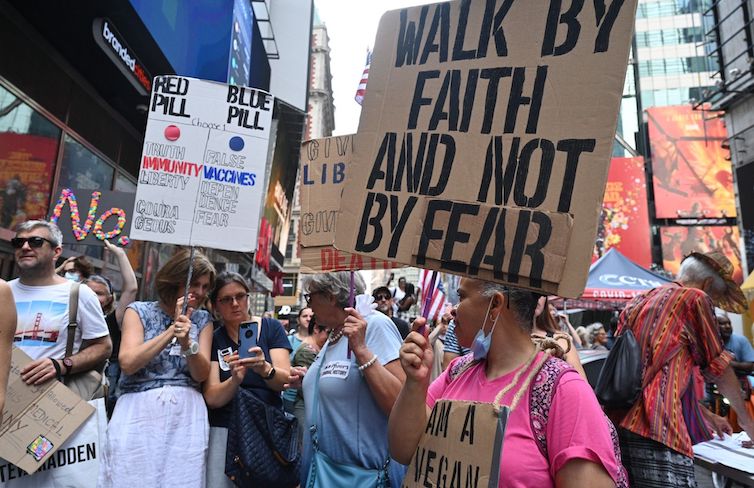 Thousands of citizens in New York City rise up against the New World Order