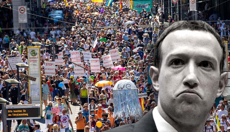 Facebook vows to crackdown on German anti-lockdown movement