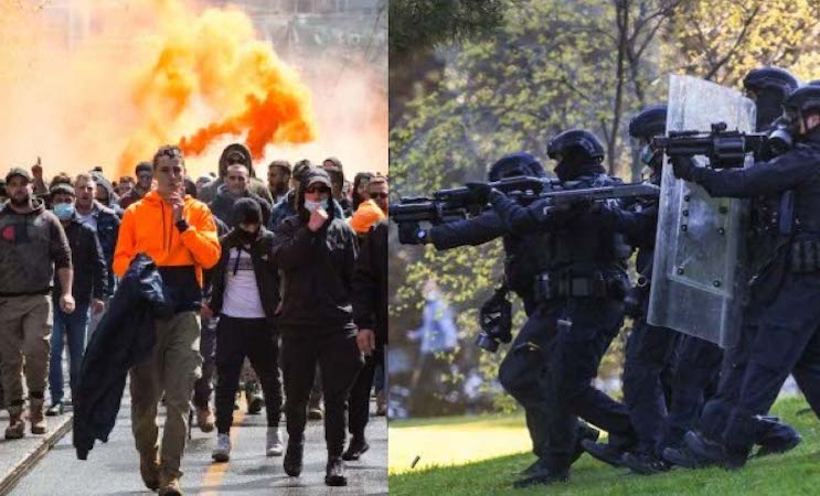 Australian authorities deploy counter terror squad to swash orange vest uprising