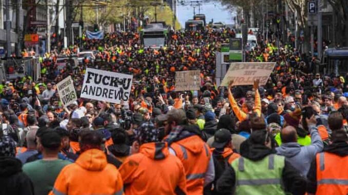 Australians rise up against the New World Order