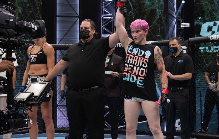 Biological male MMA fighter wins against woman in competition