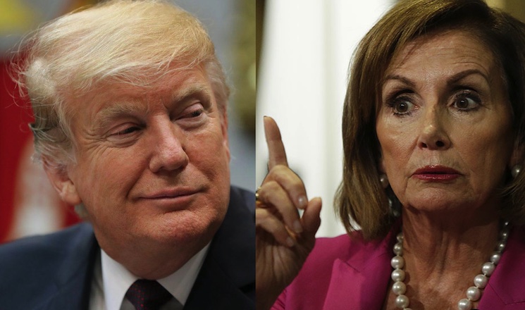 Nancy Pelosi says if what's his name runs again in 2024 he will lose the election again