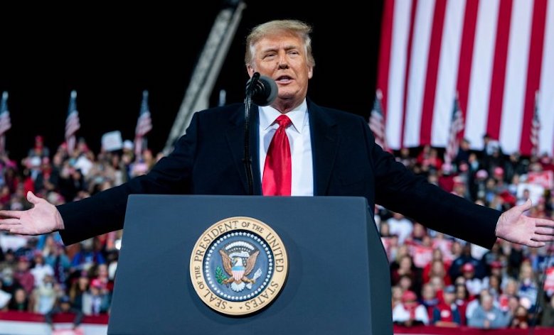 President Trump vows to defeat the New World Order in. 2024 by running for President