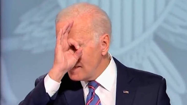 President Biden flashes white power sign during CNN town hall