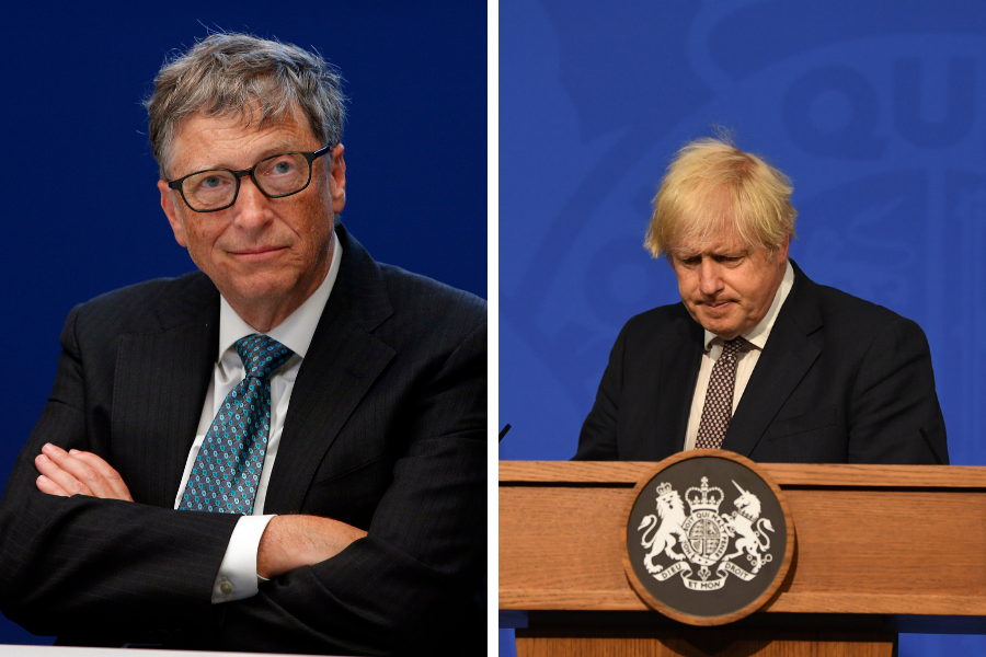 Bill Gates Boris Johnson
