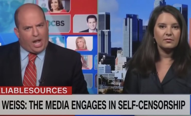 CNN's Brian Stelter trembles with rage as NYT editor calls him out on his woke hypocrisy
