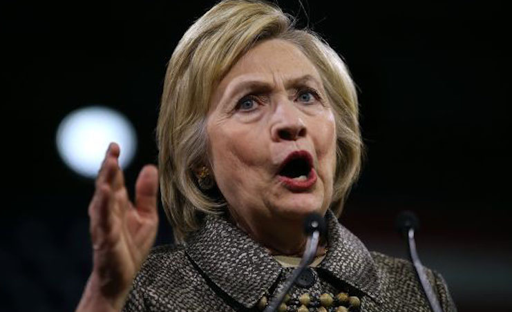 Hillary Clinton warns free-thinking Republican politicians pose a direct threat to U.S. democracy