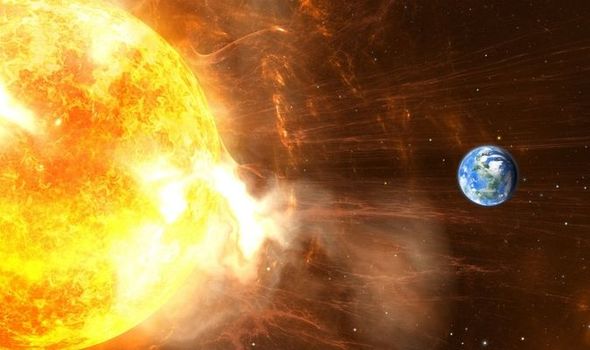 solar flare storm earth
