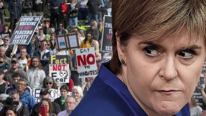 Scotland rises up against New World Order vaccine passports