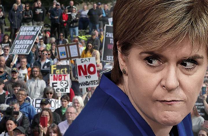 Scotland rises up against New World Order vaccine passports