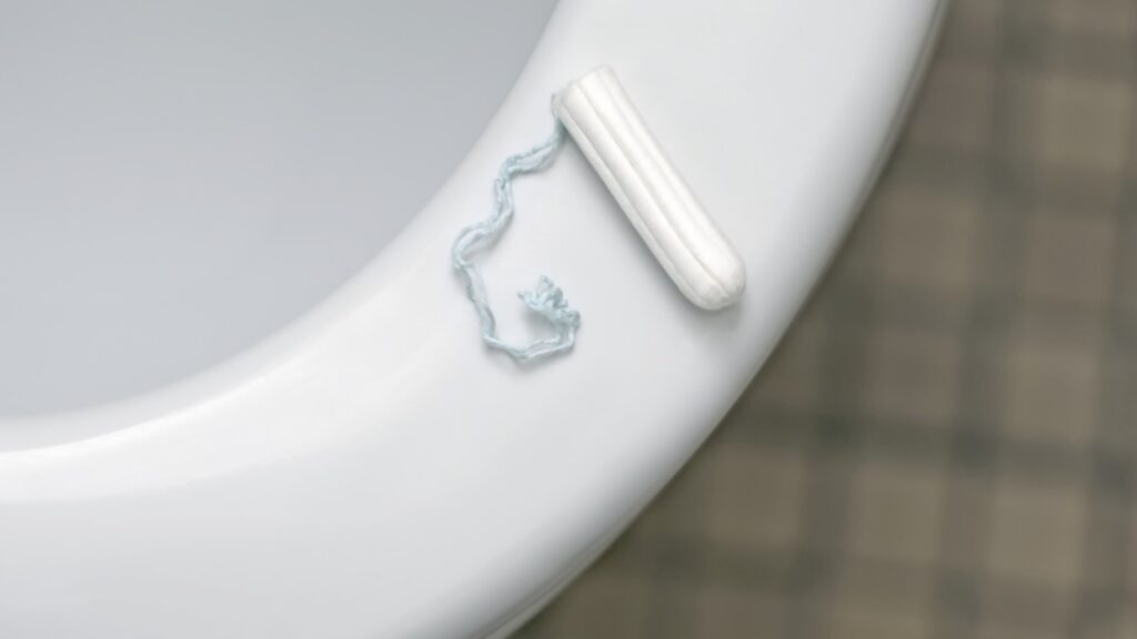 government put menstrual products in male toilets