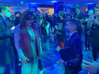 Maskless Pelosi spotted at DC event where children were forced to wear masks