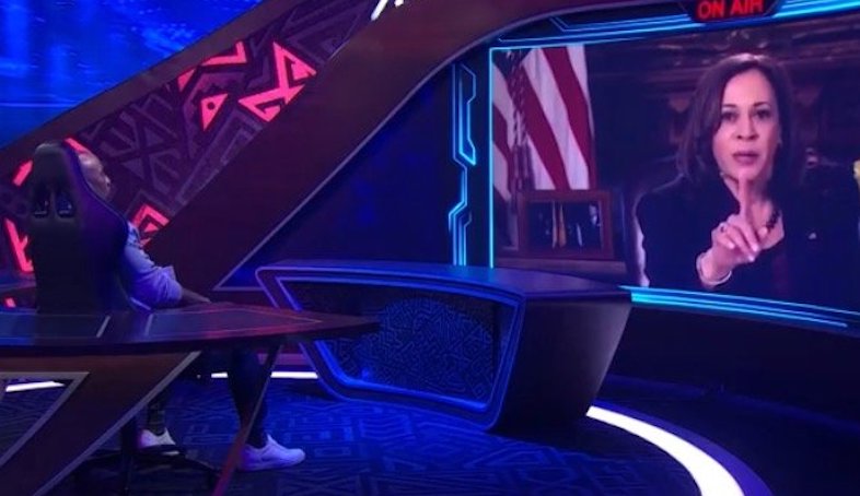 Kamala Harris loses her cool when Charlamagne tha God asks her to name the real President