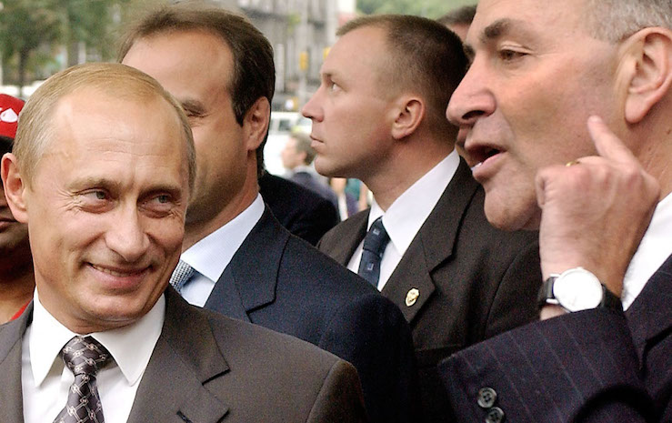 Chuck Schumer exposed as being on Russian President Putin's payroll