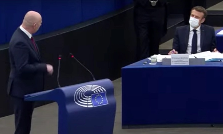 Croation MP Mislav Kolakušić Emannuel Macron his vax mandate is the death penalty for many