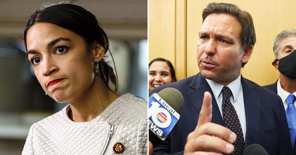Florida gov DeSantis &AOC
