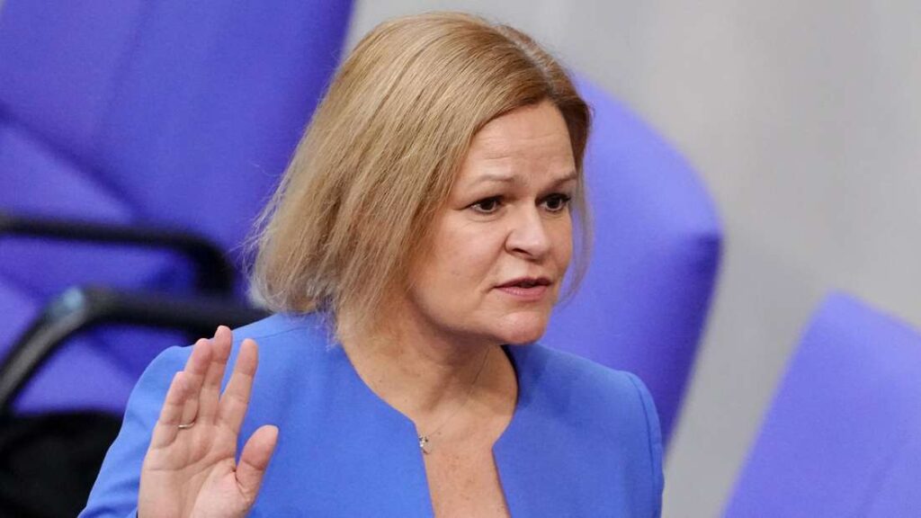 Nancy Faeser German minister