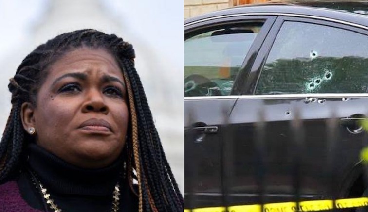 Congresswoman Cori Bush (D-MO), one of AOC’s far-left Squad Members, was unharmed when her parked car was hit by gunfire last weekend weekend in the St. Louis area.