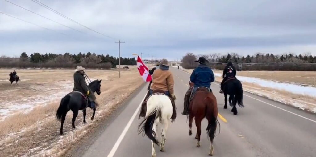 cowboys on horseback